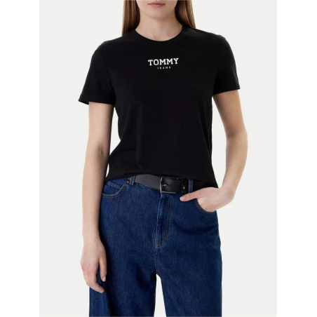 TH Camiseta Essential Negro Regular Fit