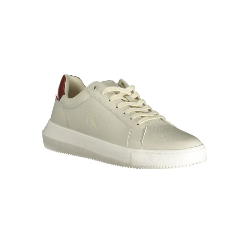 CK Chunky Cupsole Leather Beige