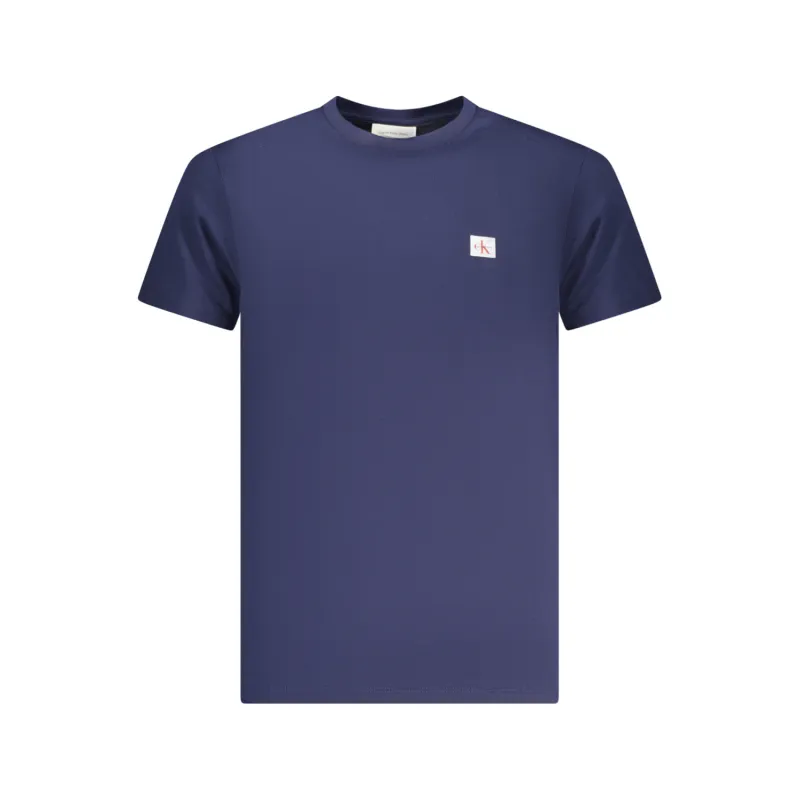 CK  WOVEN LABEL REGULAR TEE NAVY RR