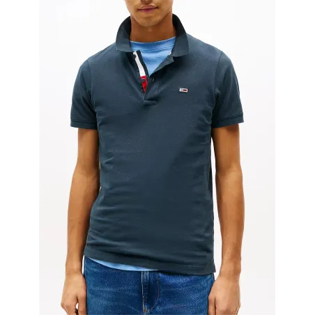 TH Polo Slim Fit Placket NAVY
