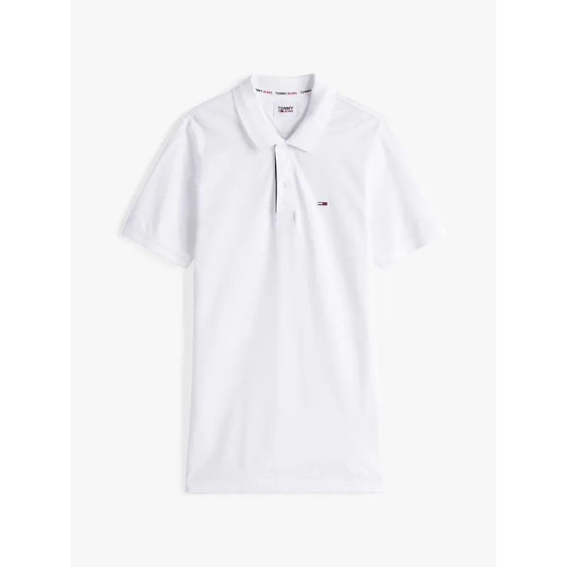 TH Polo Slim Fit Placket WHT