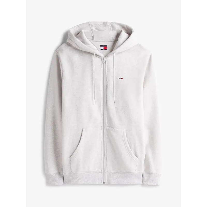TH Sudadera de felpa con capucha y cremallera GRIS