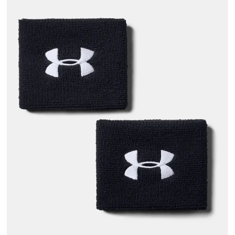 UA Muñequeras Performance 8 cm para hombre - Pack de 2 Blk
