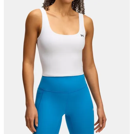 UA Motion Camiseta de tirantes para mujer Wht
