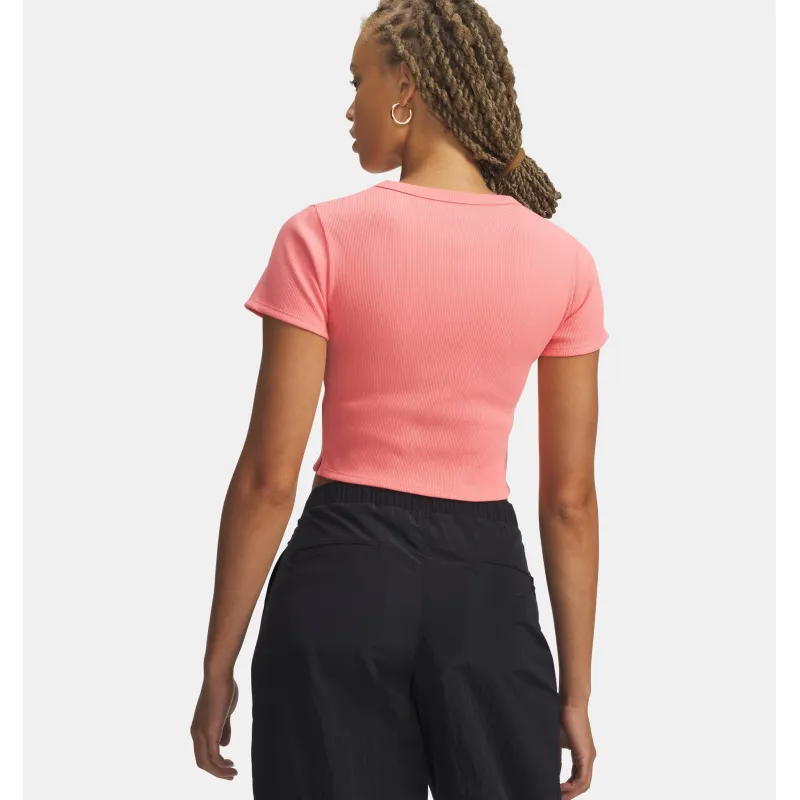 UA Rival Rib Camiseta baby  Pnk