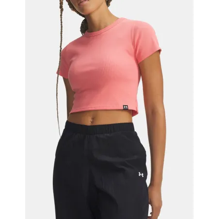 UA Rival Rib Camiseta baby  Pnk