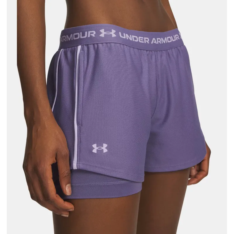 UA Tech Play Up 2in1 Shorts Prpl