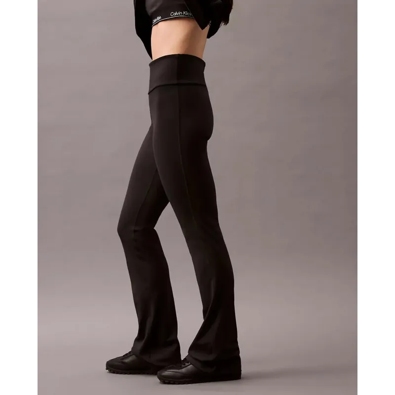 CK Leggings deportivos acampanados, de tiro alto y de secado rápido