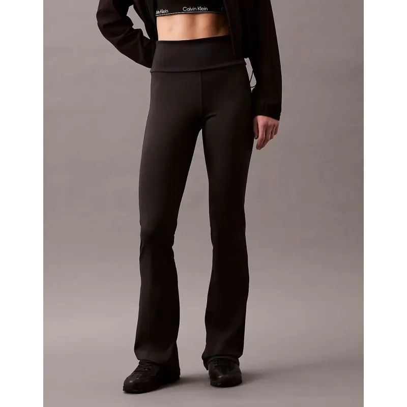 CK Leggings deportivos acampanados, de tiro alto y de secado rápido
