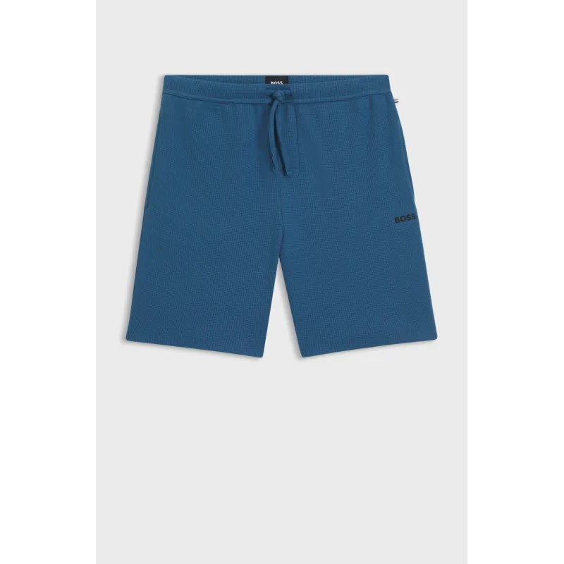 HB Waffle Shorts Open Blue