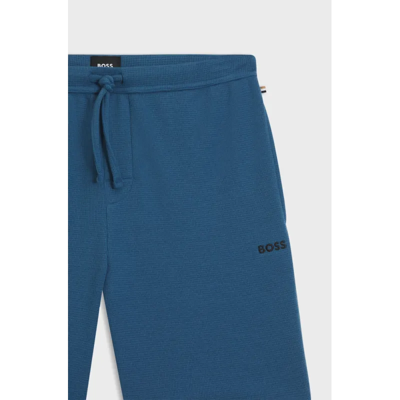 HB Waffle Shorts Open Blue
