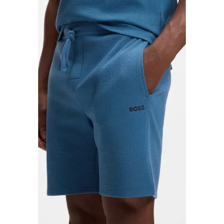 HB Waffle Shorts Open Blue