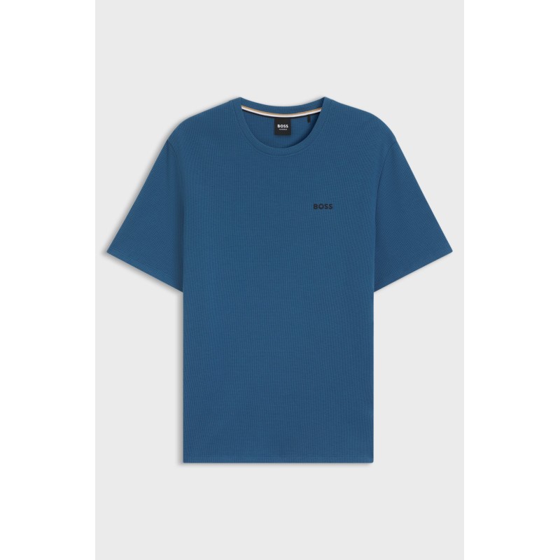 HB Waffle T-Shirt Open Blue