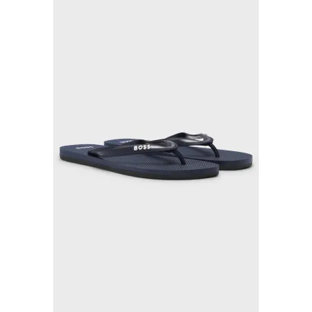 Boss Tracy Chanclas con detalle de logo en contraste Navy