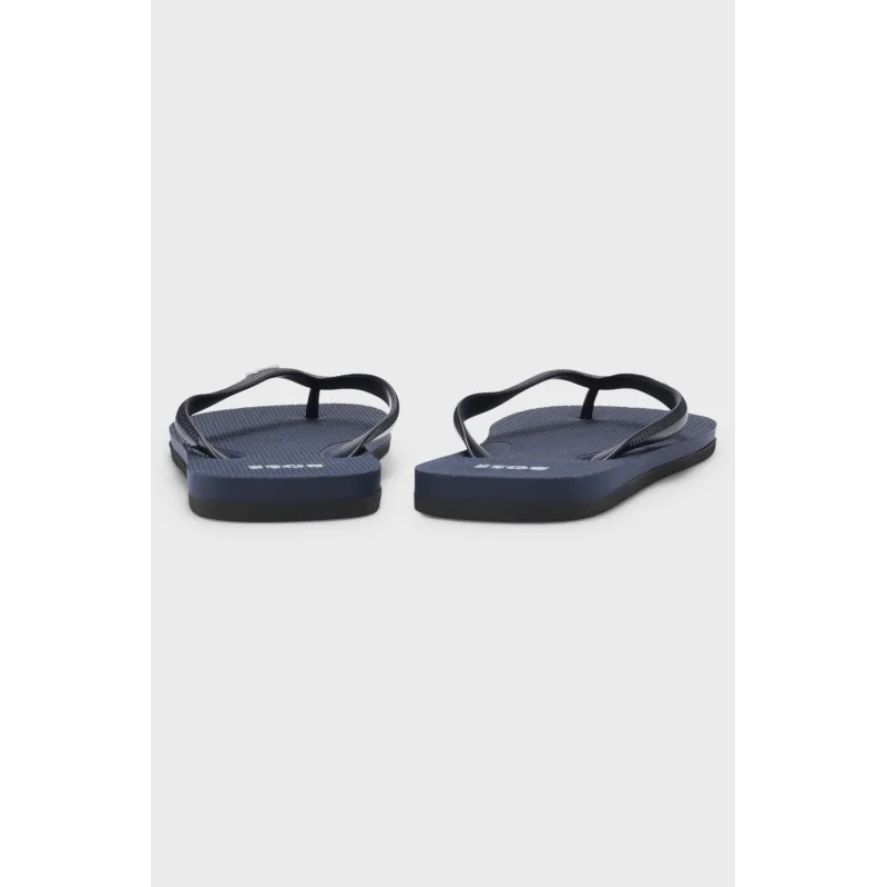 Boss Tracy Chanclas con detalle de logo en contraste Navy