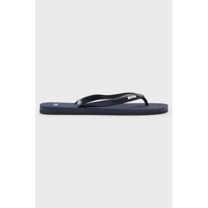 Boss Tracy Chanclas con detalle de logo en contraste Navy