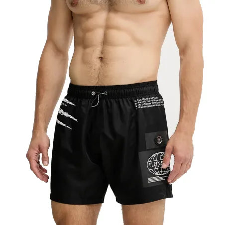 PLEIN SPORT PLANET MEDIUM BOARDSHORT BLK