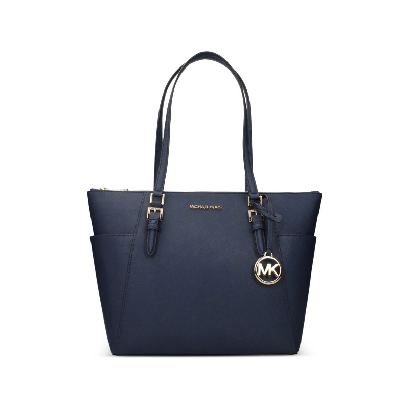 MK CHARLOTTE LG TZ TOTE BLEU MARINE