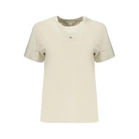 CK TSHIRT MID LOGO WOMAN GRY