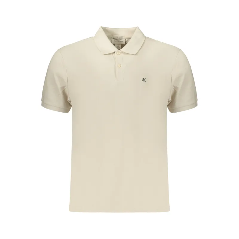 CK Polo clásico de piqué de algodón Beige