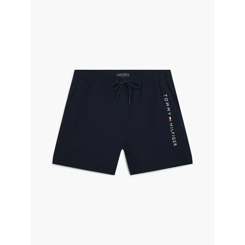 TH Bañador Original de largo medio con logo NAVY