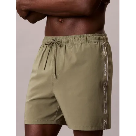 CK Bañador corto core solid OLIVE