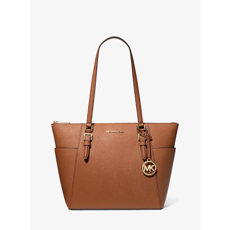 MK CHARLOTTE LG TZ TOTE BRUN VALISE