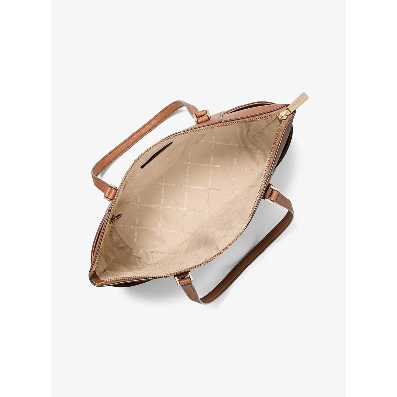 MK CHARLOTTE LG TZ TOTE BRUN VALISE