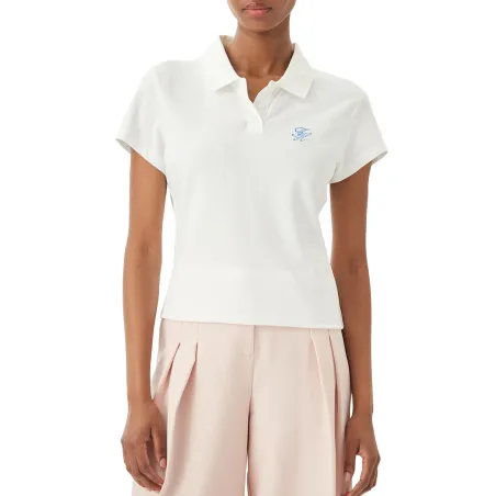 TH SCRIPT SLIM SS POLO WHT