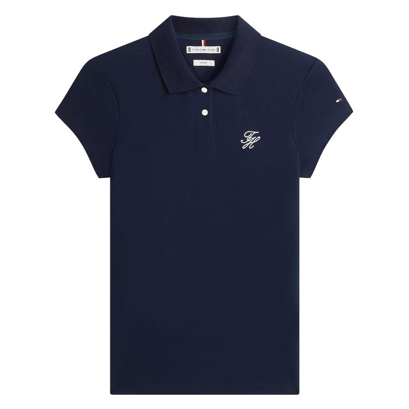 TH SCRIPT SLIM SS POLO NAVY