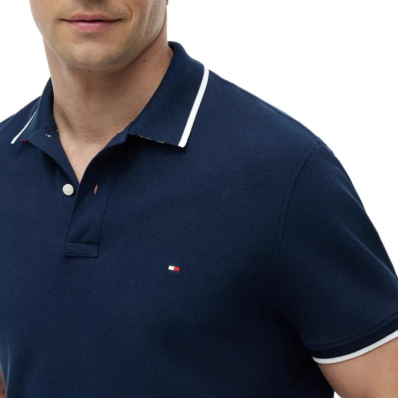 TH PIQUE UNDERCOLLAR NAVY