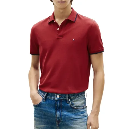TH PIQUE UNDERCOLLAR RED