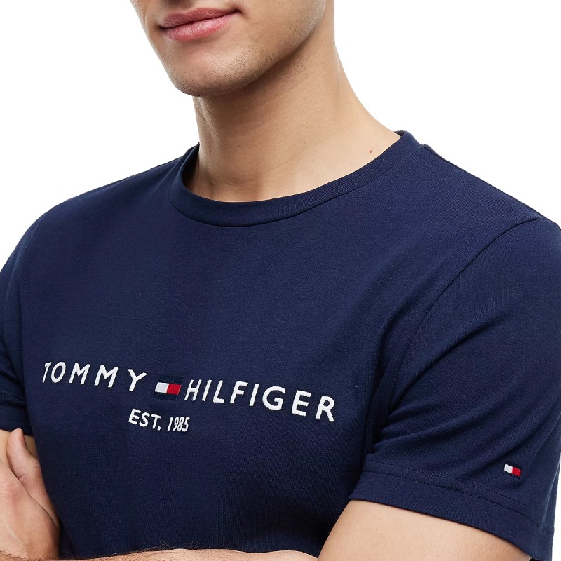 TH SLIM LOGO TEE NAVY