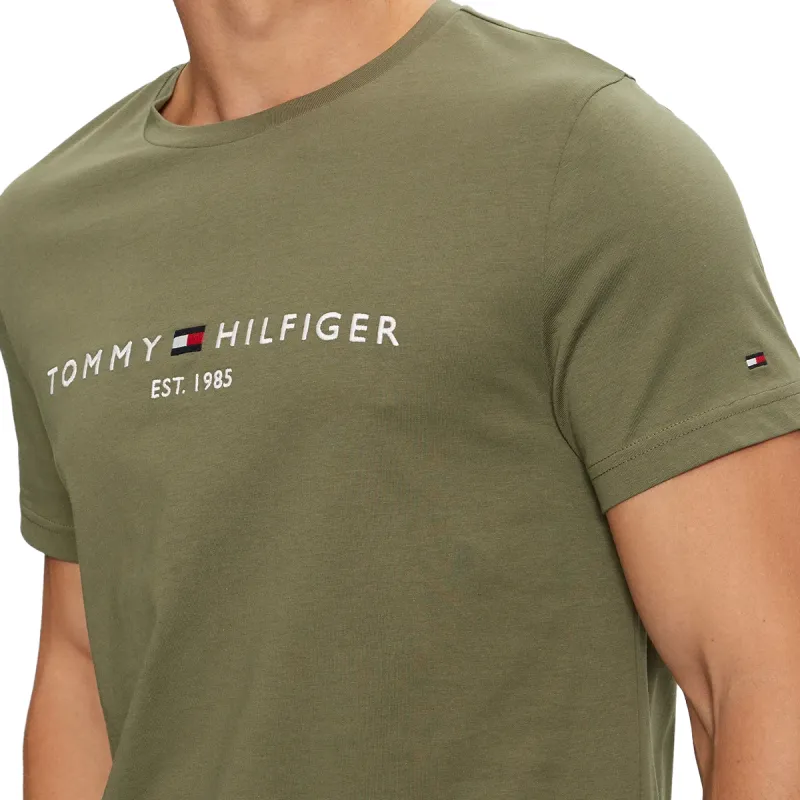 TH SLIM LOGO TEE GRN