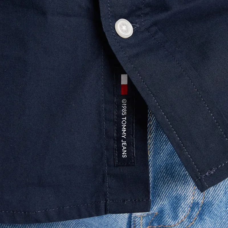 TOMMY REG POPLIN CAMISA NAVY
