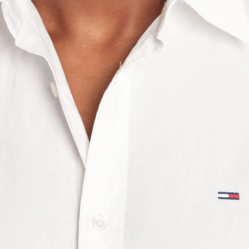 TOMMY REG POPLIN CAMISA WHT