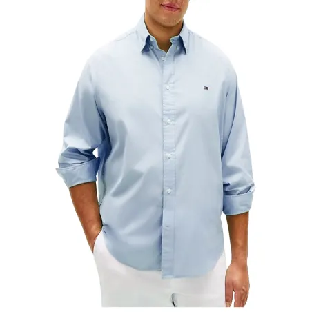 TOMMY BT-FLEX POPLIN SOLID CAMISA WHT