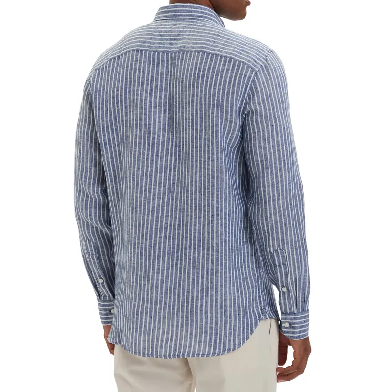TH CAMISA  LINEN BENGAL STRIPE 