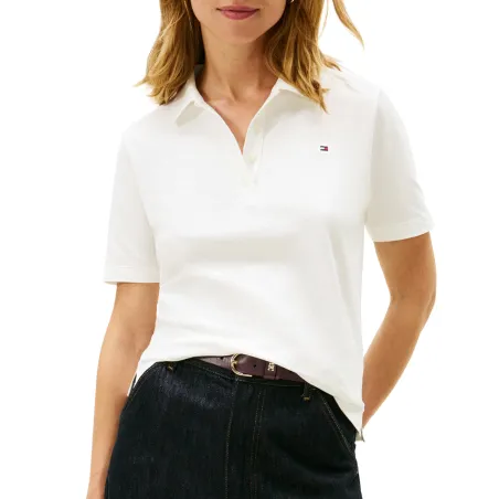 TH  MUEJR 1985 REG PIQUE POLO WHT