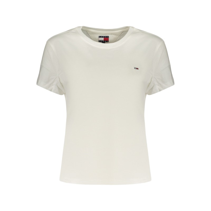 TH Camiseta slim de cuello redondo con logo bordado WHT