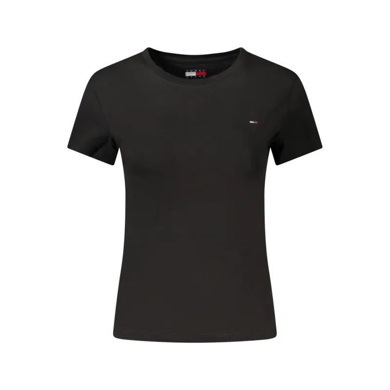 TH Camiseta slim de cuello redondo con logo bordado WHT