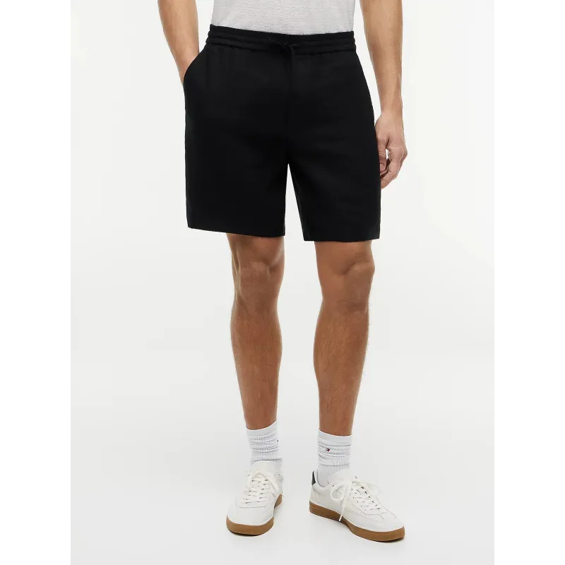 TH Pantalón corto chino Dover de mezcla de lino BLK