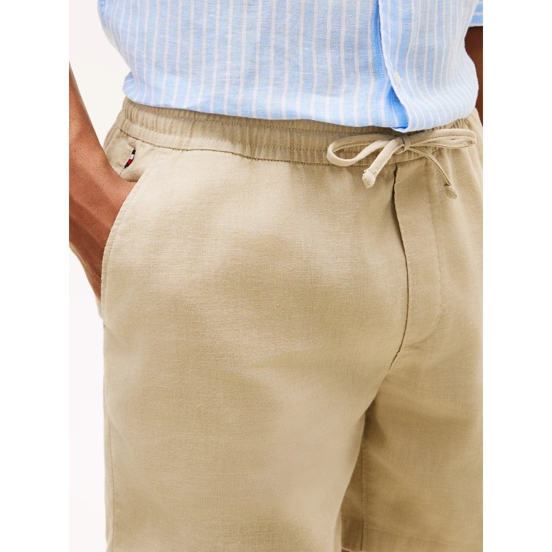 TH Pantalón corto chino Dover de mezcla de lino Khaki