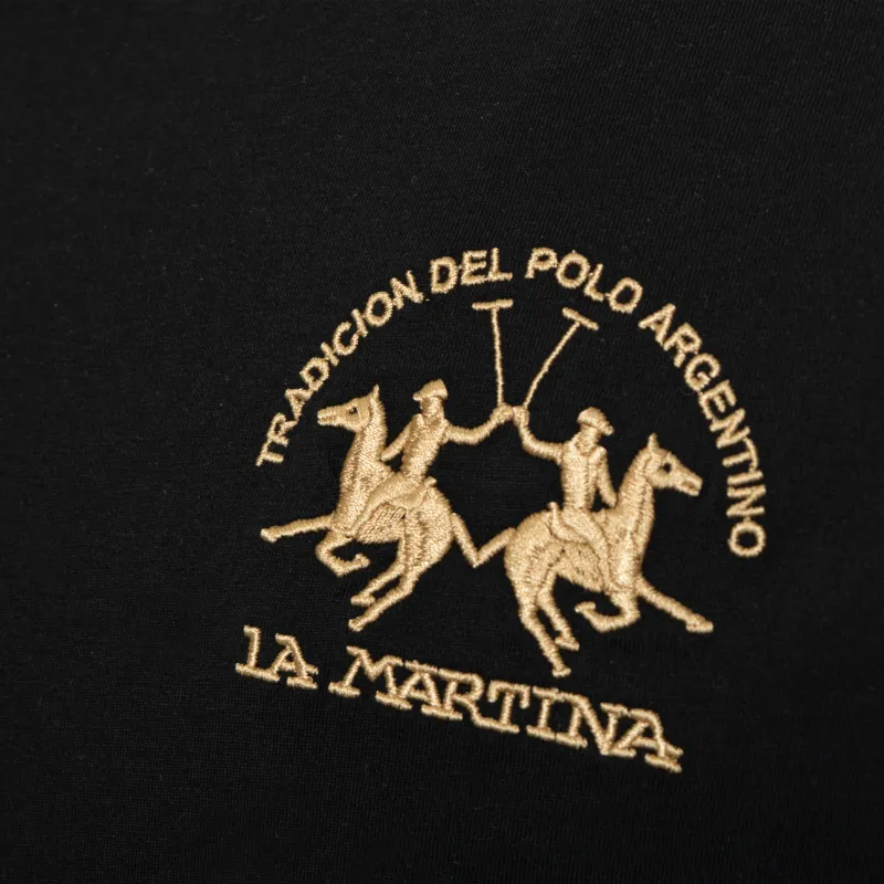 LA MARTINA T-SHIRT BLK