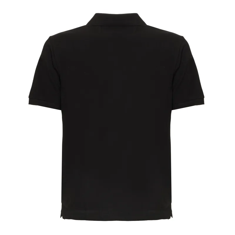 LA MARTINA POLO SS 30/1 COTTON PIQUE BLK