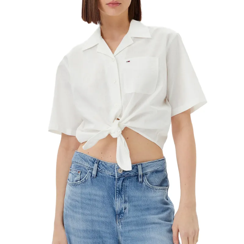 TH CAMISA  TJW CRP LINEN SS