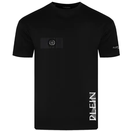 PLEIN SPORT VERTICAL T-SHIRT BLK