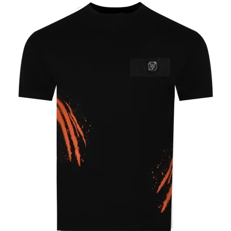 PLEIN SPORT SCRATCH T-SHIRT BLK