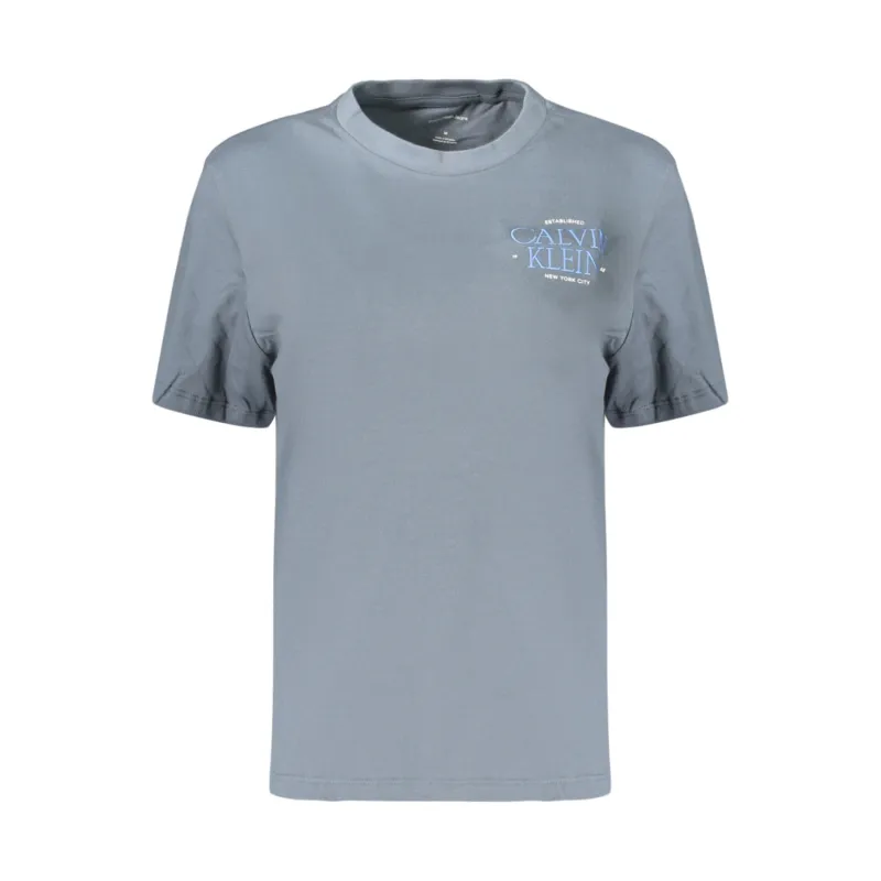 CK SS CLASSIC LEFT CHEST GRAPHIC TEE GRAY