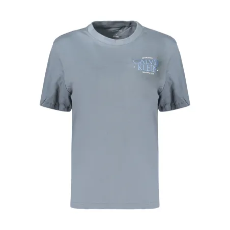 CK SS CLASSIC LEFT CHEST GRAPHIC TEE GRAY